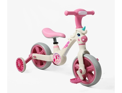 Велобіг-трансформер, 2-кол, 10 Best Trike JM-0410-4 рожевий, музика та підсвічування