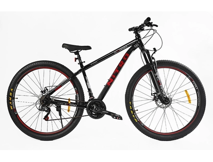 Велосипед 29 ST Corso «NITRO» NT-29722 сталь 17", (к-т SunRun) чорно-червоний