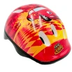Вело шолом дитячий 654 з машинкою червоно-жовтий фото westvelo.com