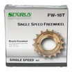 Зірка задня freewheel різьбова 16 зубів SUNRUN FW чорно-сіра (16T) фото westvelo.com