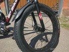 Крила пластик GD-XDC26 чорні, з кріпл на раму, для FAT BIKE