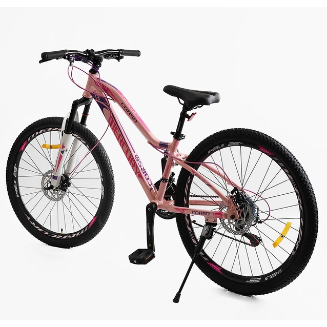 Велосипед 26 AL Corso «MERCURY» MR-26708 алюміній 13", (к-т SHIMANO) світло-рожевий фото westvelo.com