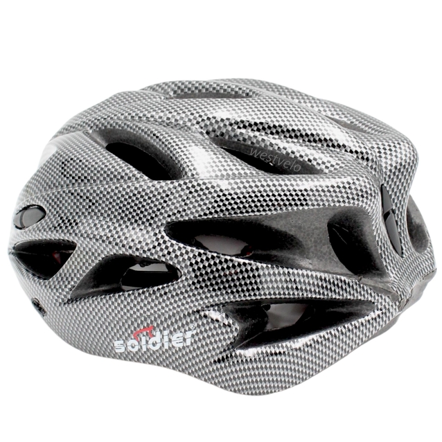 Вело шолом "Carbon" SOLDIER з мигалкою фото westvelo.com