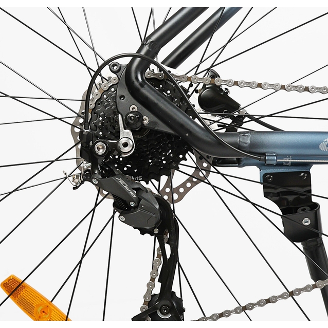 Велосипед 29 AL Corso «MAGNUS» MG-57362 алюміній 19", (к-т SHIMANO) чорно-синій фото westvelo.com