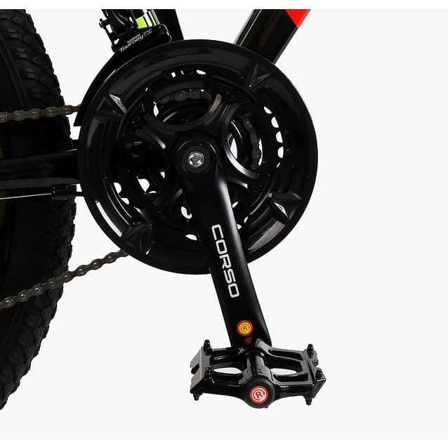 Велосипед 24 AL Corso «EVOLUTION» EV-24416 алюміній 11", (к-т SHIMANO) біло-помаранчевий фото westvelo.com