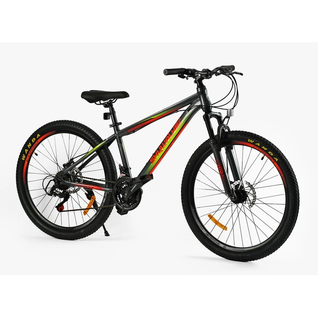 Велосипед 26 ST Corso «SKYWALKER» SW-26333 сталь 15", (к-т SunRun) сіро-помаранчевий фото westvelo.com