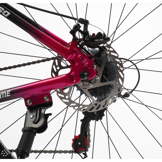 Велосипед 27.5 AL Corso «INTEGRA» NG-27092 алюміній 17", (к-т SHIMANO) чорно-рожевий фото westvelo.com