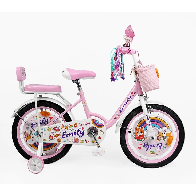 Дитячий велосипед 18 ST Corso «EMILY» ML-19256 рожевий фото westvelo.com