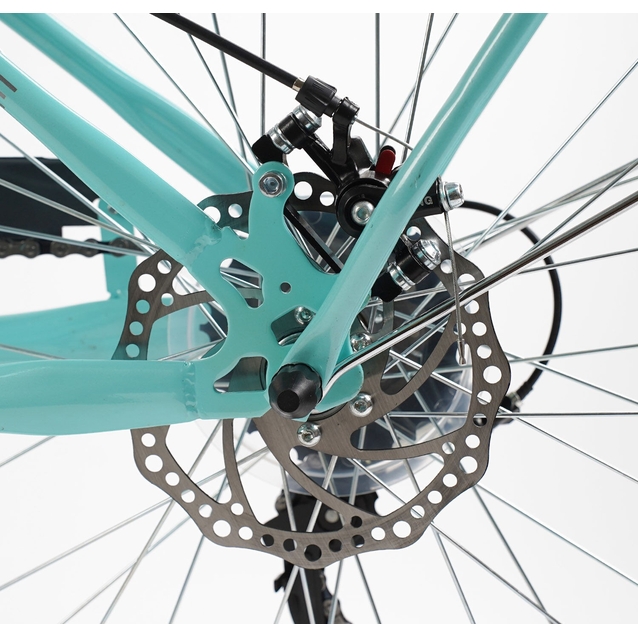 Міський велосипед 26 ST Corso «POLARIS» PS-63909 сталь 16,5", (к-т SHIMANO) блакитний (+к/к/б) фото westvelo.com