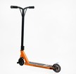 Самокат трюковий Best Scooter «ROBOT-1» 18378 помаранчево-блакитний, HIC-система, пеги, AL диск та дека, колеса PU Ø110mm, ширина керма - 52 см, висота - 83 см фото westvelo.com