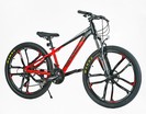 Велосипед 26 AL Corso «SPIDER» SP-26800 алюміній 13", (к-т SHIMANO) чорно-червоний, литі диски