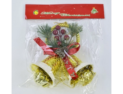 Іграшка на ялинку Дзвіночки 1шт (С 30525)