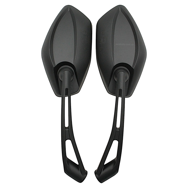 Дзеркало заднього виду П'ятикутні LIPAI (MATRIX) (M8-10 R+R+L) кріплення болти фото westvelo.com