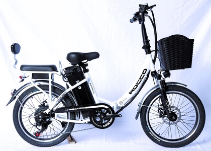 Електровелосипед 20 ST Corso «ROCCO» RC-20144 сталь складний, двигун 500W, акумулятор 48V 20Ah літієвий, білий
