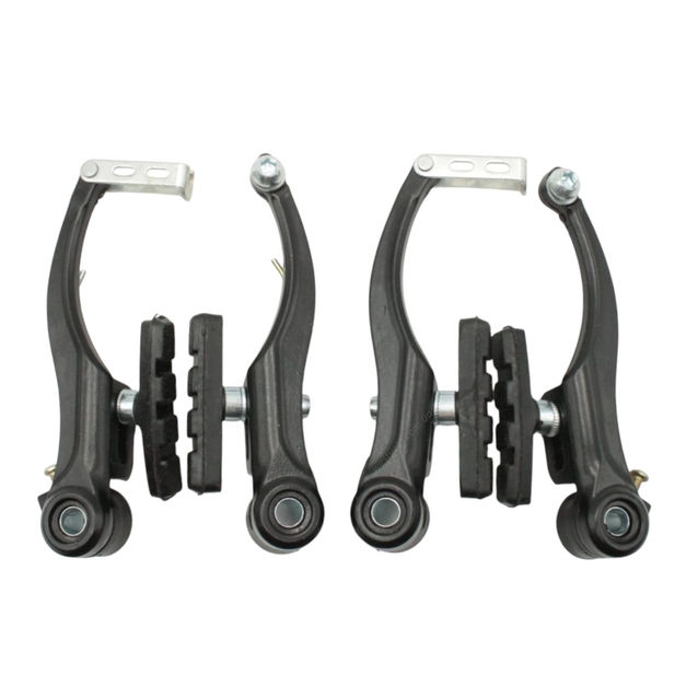 Комплект гальм V-brake алюміній чорний (перед+зад, ручки, троси) фото westvelo.com