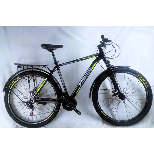Велосипед 29 ST Corso «FISHER» FS-70190 сталь 21", (к-т SHIMANO) чорно-сіро-жовтий фото westvelo.com