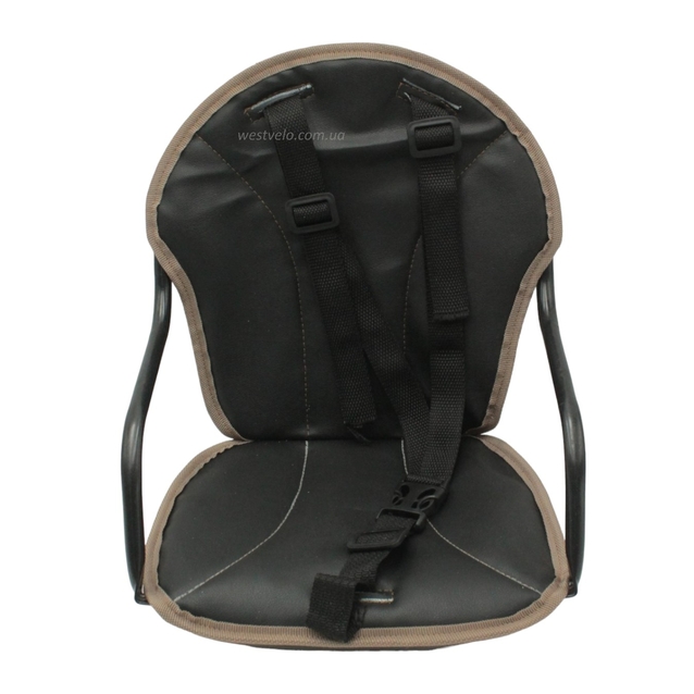 Крісло дитяче метал. на чоловічу раму, чорне фото westvelo.com