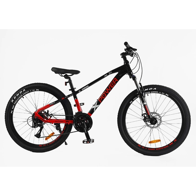Велосипед 26 AL Corso «X-POWER» PW-69003 алюміній 13", (к-т SHIMANO) чорно-червоний фото westvelo.com