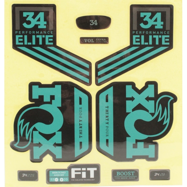 Наклейки на вилку. FOX  ELITE "прінт 29" фото westvelo.com