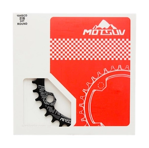 Зірка шатунів передня накладна AL MOTSUV чорна на 34Т