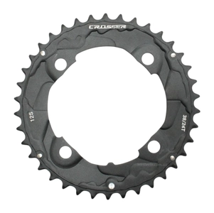 Зірка шатунів передня накладна AL CROSSER чорна на 38T 12S