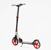 Самокат дитячий 2-х колісний, PU Best Scooter «SHARK» SH-25048 сіро-червоний, Ø200mm, з ручним гальмом, затискач керма, 1 амортизатор фото westvelo.com