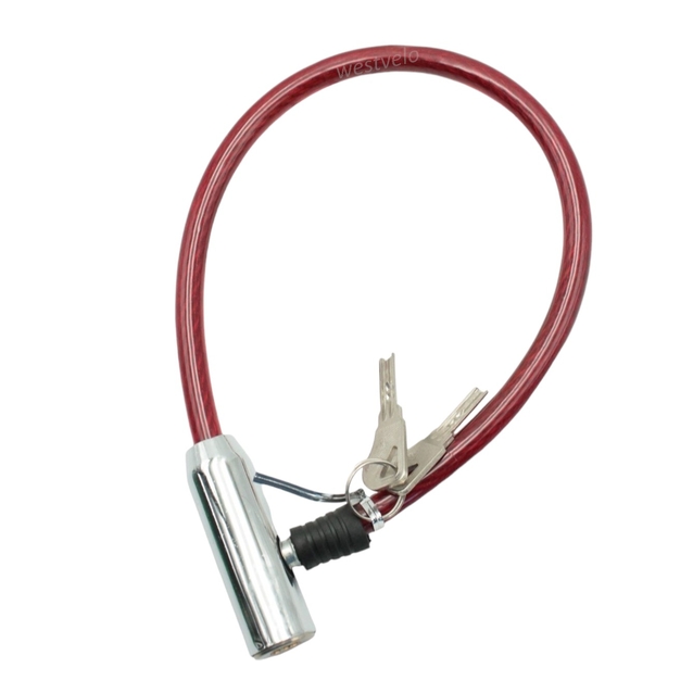 Замок метал на ключ Є на 0,5m (різні кольори) фото westvelo.com