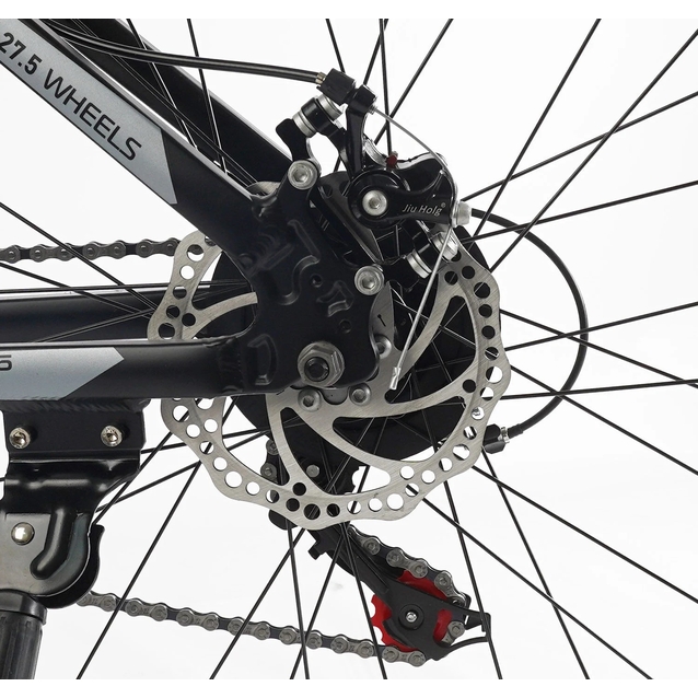 Велосипед 27.5 AL Corso «LEGEND» LG-27754 алюміній 15,5", (к-т SHIMANO) чорно-сірий фото westvelo.com