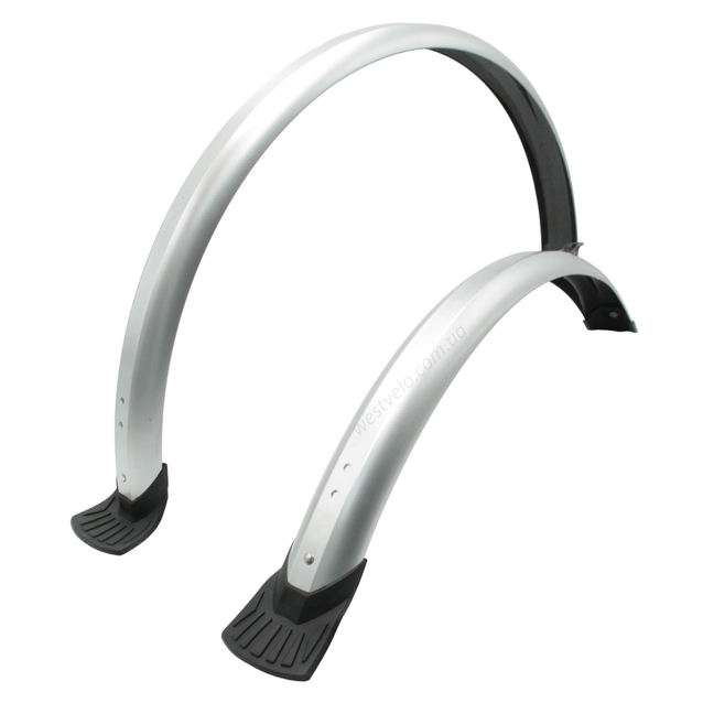 Крила 28 металопластик гнучкі сірі, HUASION (N11C) фото westvelo.com