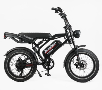 Електрофетбайк 20 ST Corso «JUSTER» J-40524 сталь, двигун 1000W, акумулятор 48V18Ah літієвий, (к-т SHIMANO) чорний