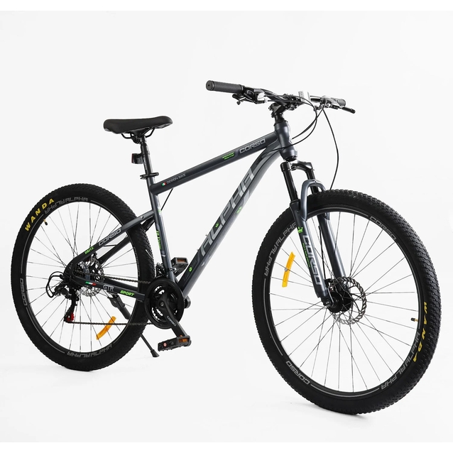 Велосипед 29 ST Corso «ALPHA» LF-29815 сталь 19", (к-т SHIMANO) чорний фото westvelo.com