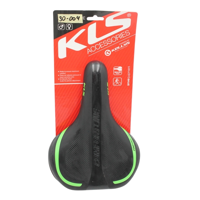 Сідло мтв KLS Comfortline 17 (260х190мм) зелений (із дефектом) фото westvelo.com