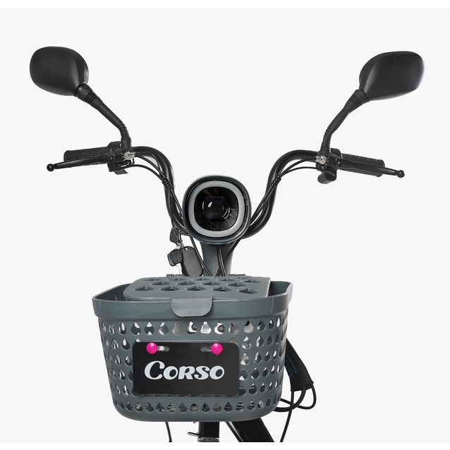 Електроскутер Corso «RSM» RS-41674, двигун 500W, акумулятор 48V/20Ah чорний, колеса 14" фото westvelo.com
