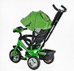 Дитячий велосипед 3-х колісний з батьківською ручкою, з дашком, колеса - EVA (піна) Best Trike 6588/68-945 салатово-чорний фото westvelo.com