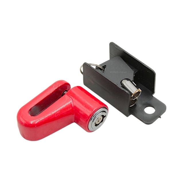Замок дисковий (блокатор) MOTO LOCK (020) (два ключі), для електросамокату фото westvelo.com