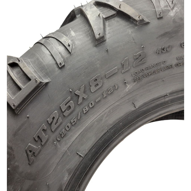 Покришка на квадроцикл "12" 25х8-12 (205/80-12) Б/К ARISUN MAD ZEST, TL фото westvelo.com