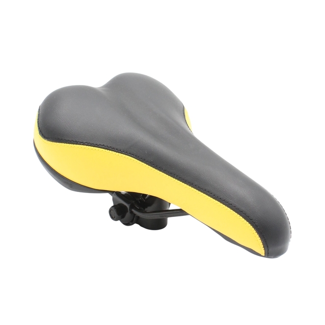 Сідло мтв №184 чорно-жовте фото westvelo.com