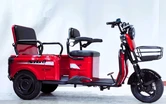 Трицикл Corso «SIG-8 Pro» SP-781206, двигун 1200W, акумулятор 72V/28Ah графеновий, червоний + 1 ящик. акум, колеса 10" фото westvelo.com