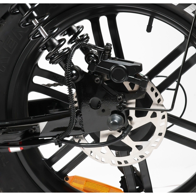 Електрофетбайк 20 ST Corso «KOMODO MAX» KM-73100 сталь, двигун 1200W, акумулятор 60V 21Ah літієвий, (к-т SHIMANO) чорно-помаранчевий, литі колеса фото westvelo.com