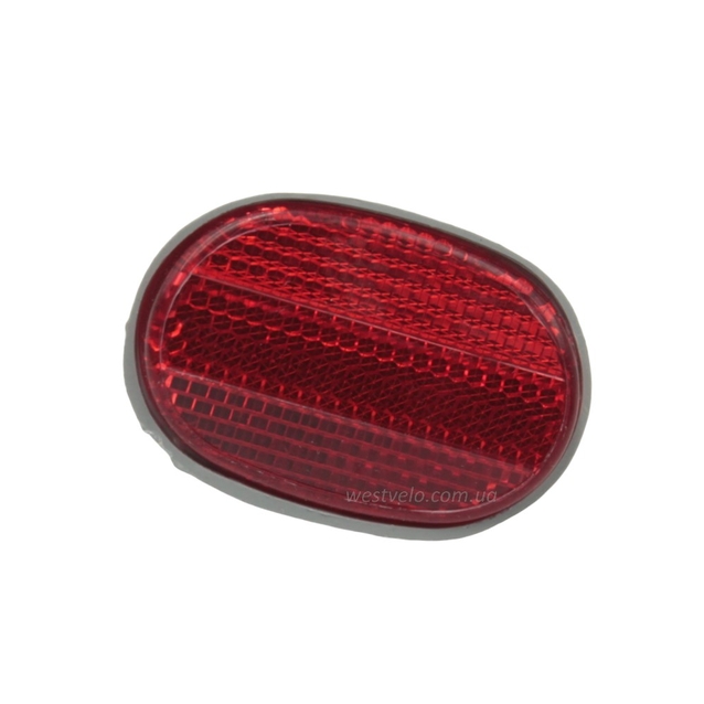 Катафот червоний пластмасовий малий (кріплення на зад. крила) фото westvelo.com