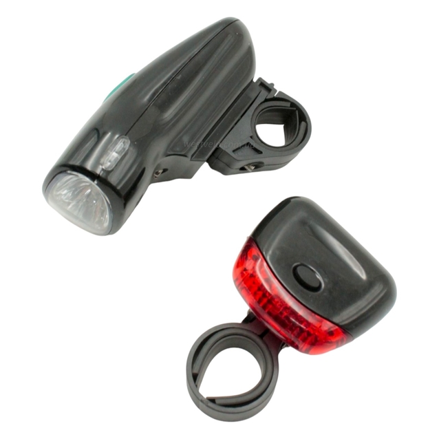 Фара + мигалка на батарейках JY822-C-1+ 604Т фото westvelo.com