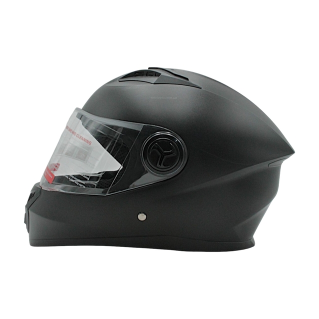Мото шолом, закритий (XL) AXK (GM-10127) чорний матовий, вмонтовані окуляри фото westvelo.com