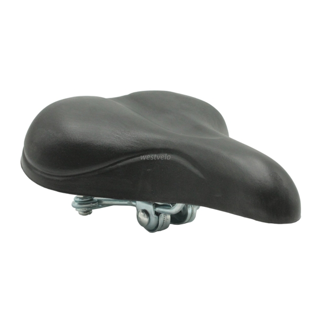 Сідло на пружинах чорне , піна фото westvelo.com
