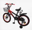 Дитячий велосипед 18 ST Corso «FALCON» FL-18214 дискові гальма, чорно-червоний фото westvelo.com