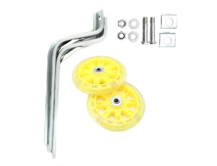 Бокові дитячі колеса (Ø 12-20) гелеві, діодні,  жовті