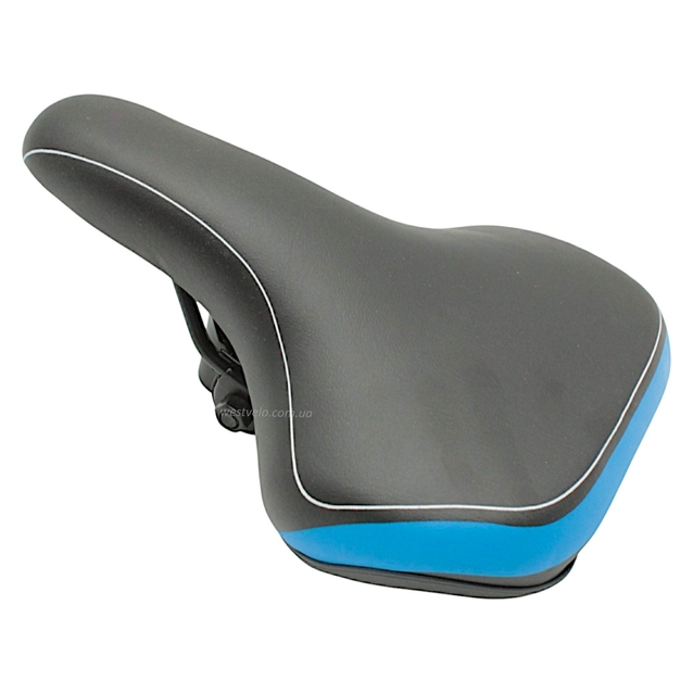 Сідло мтв «Плоске» синя смуга (260x193) 308 фото westvelo.com