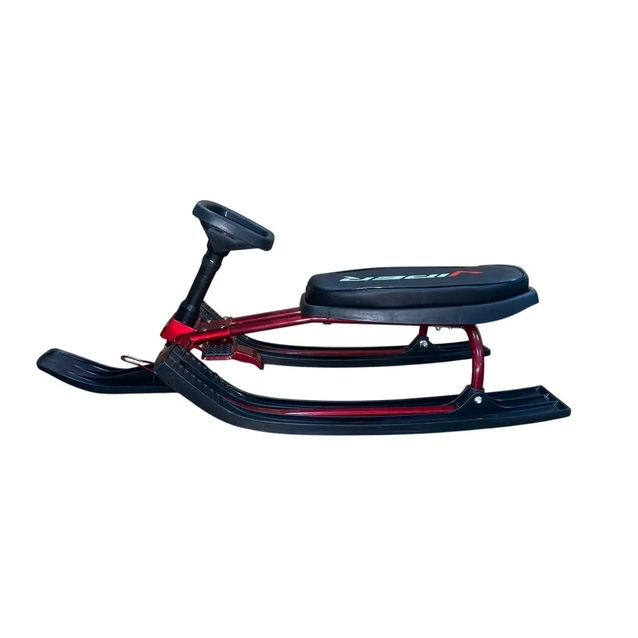 Санки з кермом (снігокат) Viper (Mustang) сталевий, червоний фото westvelo.com