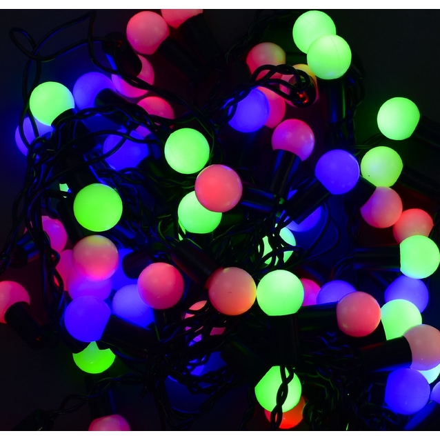 Гірлянда-штора світлодіодна 3м, 60 лампочок, довжина гілок 70 см, мультиколор, від мережі 220V (С 31313) фото westvelo.com