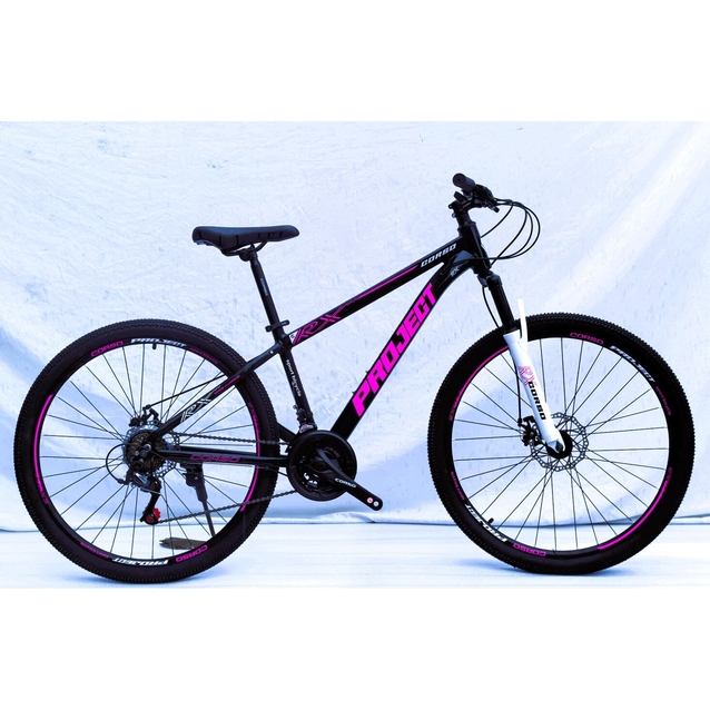 Велосипед 27.5 AL Corso «PROJECT» C-27040 алюміній 15", (к-т SunRun) чорно-рожевий фото westvelo.com