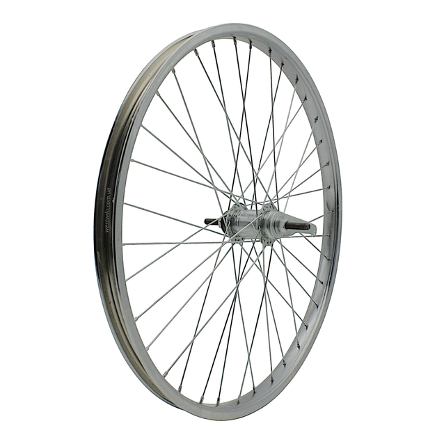 Колесо 24. зад, обід нікель, спиця 2мм, вт. Falcon + к-т фото westvelo.com